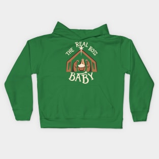 The Real Boss Baby Nativity Kids Hoodie